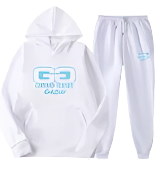 Grind Game White/Blue Jogger Set