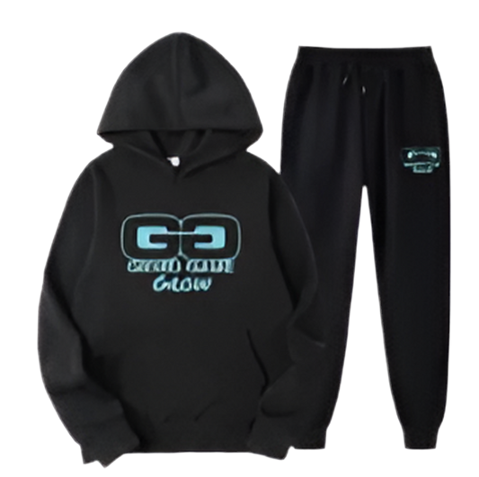 Grind Game Black/Blue Jogger Set